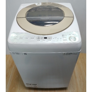 シャープ(SHARP)の洗濯機　シャープ　ゴールド系　9キロ　穴無しステンレスドラム　インバーター(洗濯機)