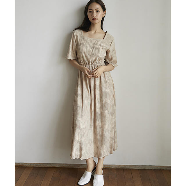 RANDEBOO Natural square dress (beige)