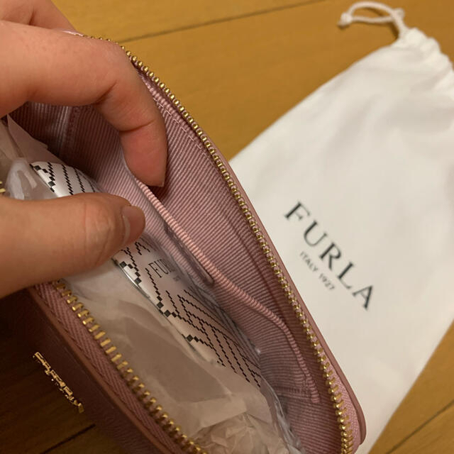 【新品未使用】FURLA ポーチ　パステルピンク