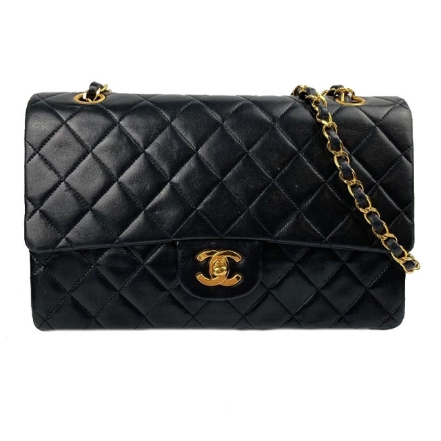 シャネル CHANEL マトラッセ25 Wフラップ チェーンショルダー約25cm高さ