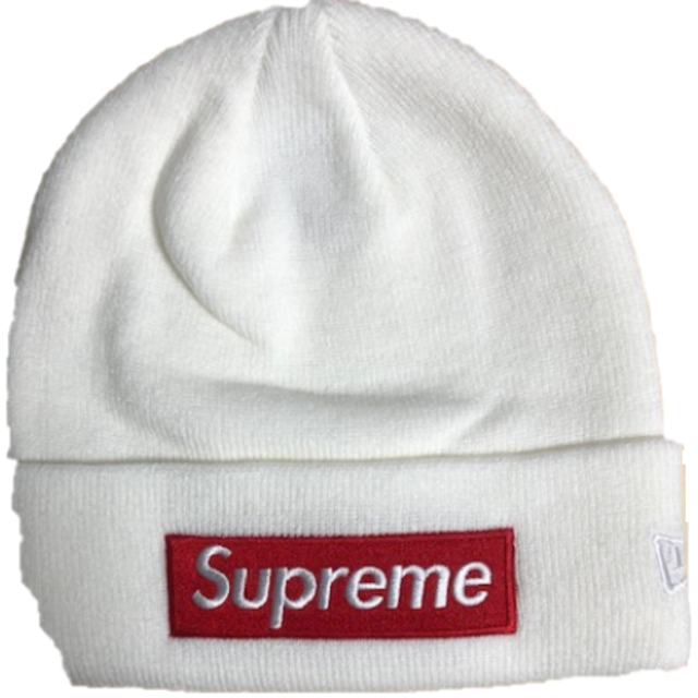 Supreme Box Logo Beanie White Fw16