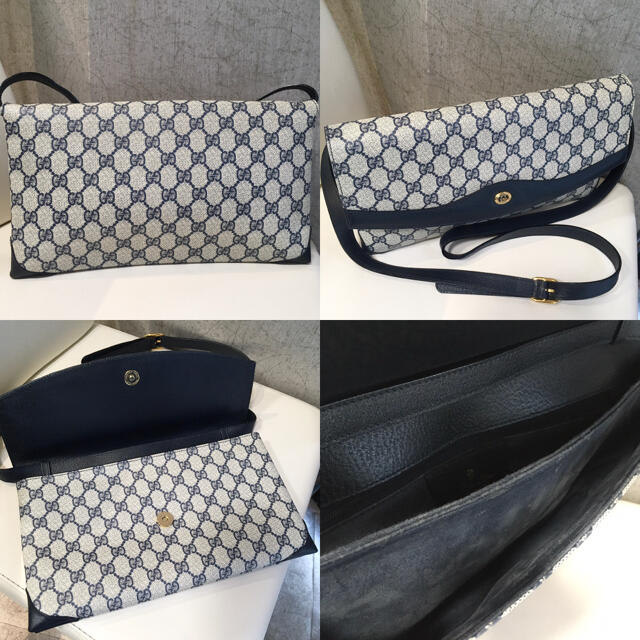 Gucci(グッチ)のGUCCI オールドグッチ ショルダーバッグ ネイビー レディースのバッグ(ショルダーバッグ)の商品写真