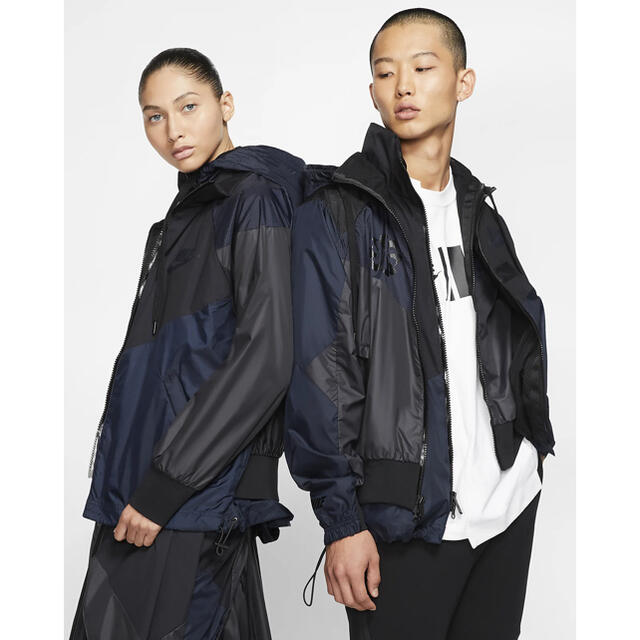 Nike × sacai hooded anorak ブラック M