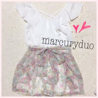 マーキュリーデュオ(MERCURYDUO)のmarcuryduo♡フラワー柄SP♡(ショートパンツ)