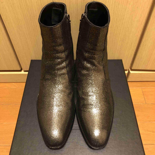 靴/シューズ正規 Saint Laurent サンローラン グリッター ラメ ブーツ