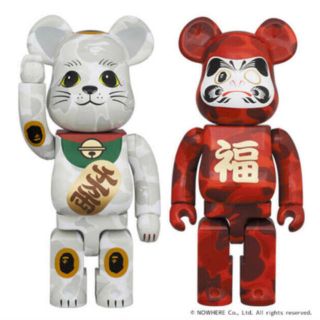 メディコムトイ(MEDICOM TOY)のbe@rbrick bape 招き猫&達磨400％セット(フィギュア)