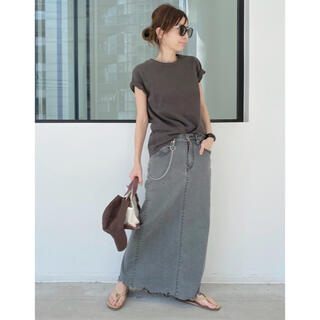 GOOD GRIEF グッドグリDENIM LONG SK with Chain