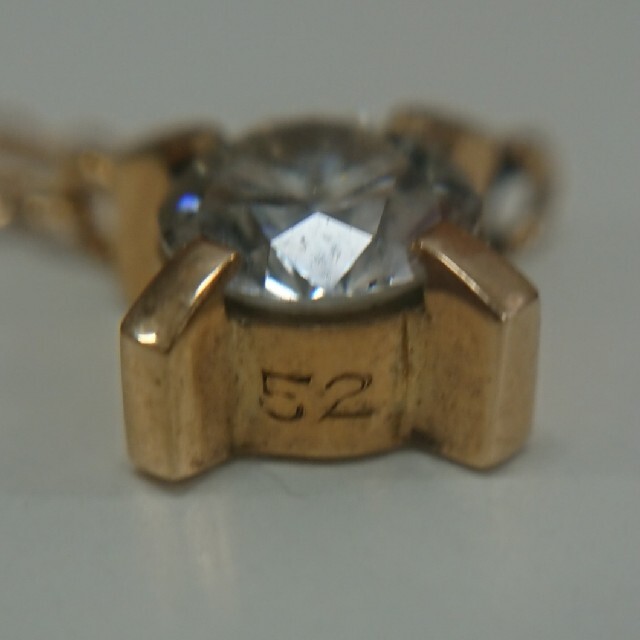 ダイヤ 金 750(k18) ネックレス 0,52ct 美品 レディースのアクセサリー(ネックレス)の商品写真