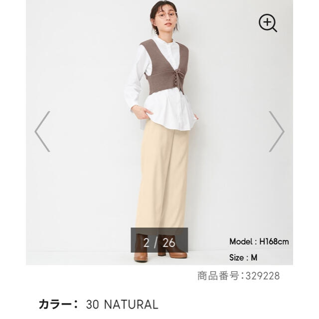 GU(ジーユー)のGU ライトコーデュロイストレートパンツ レディースのパンツ(カジュアルパンツ)の商品写真