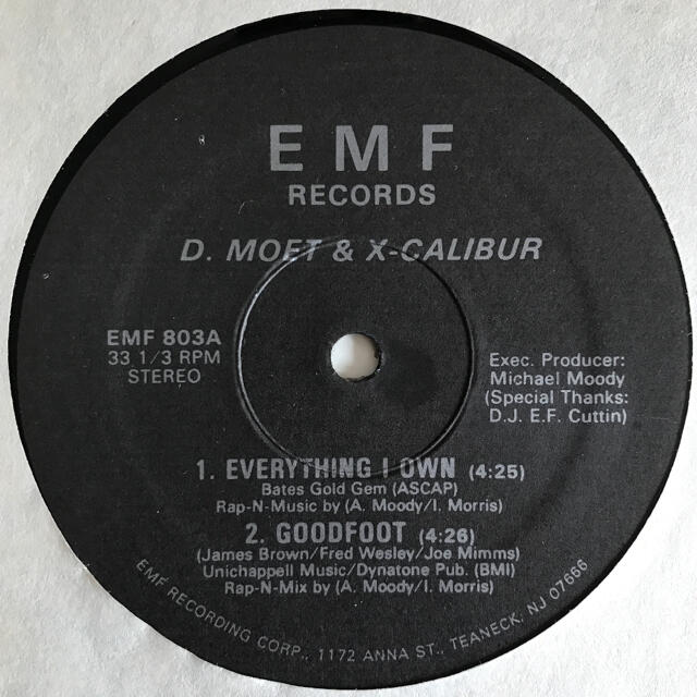 オールドスクールヒップホップD. Moet & X-Calibur - Everything I Own