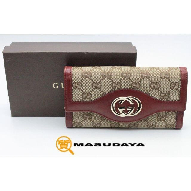 GUCCI グッチ GGキャンバス インターロッキング 長財布