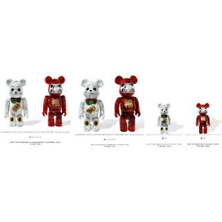 メディコムトイ(MEDICOM TOY)のBE@RBRICK BAPE® 　招き猫 ＆ 達磨100%　400%　1000%(ぬいぐるみ)