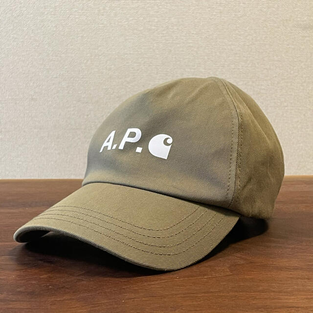 新品 A.P.C. X CARHARTT WIP カーハート カーキキャップ帽子