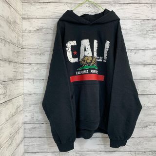 【US古着】California CALI 黒パーカー(パーカー)