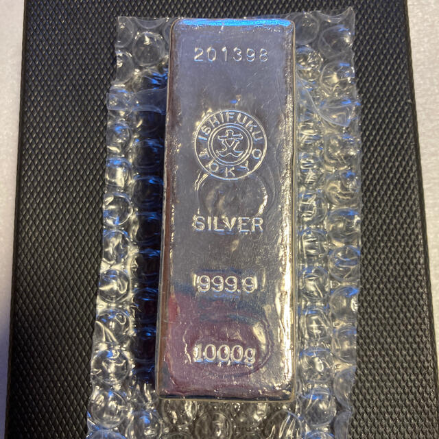 銀インゴット 1kg x 1  石福金属興業金属工芸