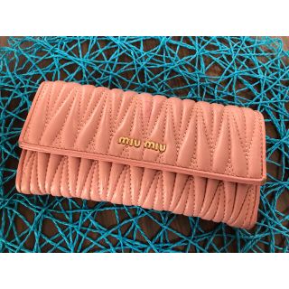 長財布 ピンク かわいい系 MIUMIU風(財布)