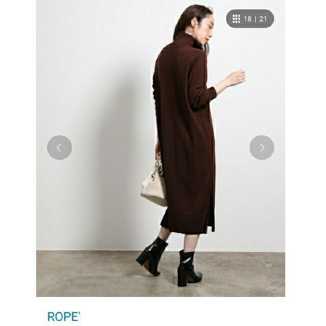 ROPE’(ロペ)の【新品未使用】ロペ  ニットワンピース レディースのワンピース(ロングワンピース/マキシワンピース)の商品写真