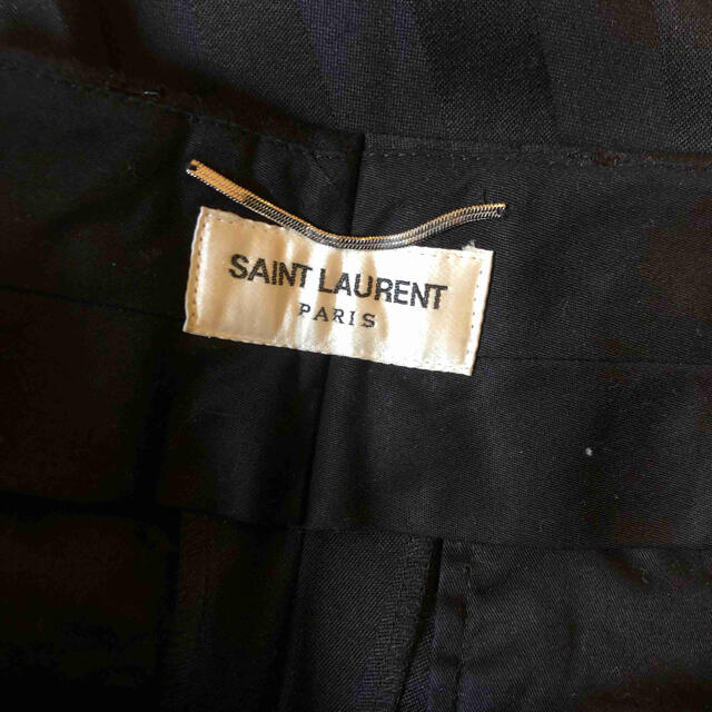 新品　Saint Laurent　サンローラン トラウザー　スラックス　パンツ黒