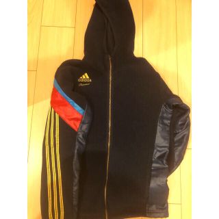 アディダス(adidas)のアディダス　プロフェッショナル　フリース　紺　S(ウェア)