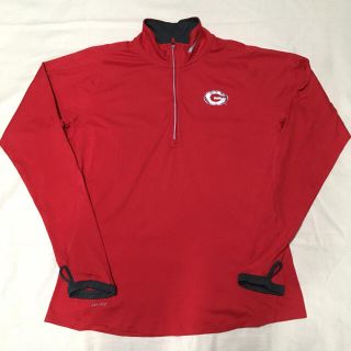 ナイキ(NIKE)のNIKE ハーフジップストレッチシャツ NFLグリーンベイパッカーズ レッド L(ウエア)