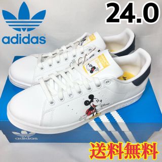 アディダス(adidas)の【新品】アディダス スタンスミス オールド ミッキー ホワイト 24.0(スニーカー)