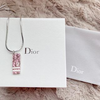 ディオール(Dior)のDior ネックレス トロッター ピンク(ネックレス)