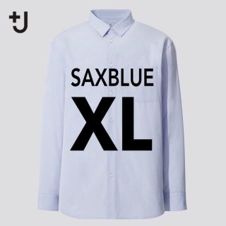 ユニクロ(UNIQLO)のUNIQLO ユニクロ +Jスーピマコットンレギュラーフィットシャツ SAX(シャツ)