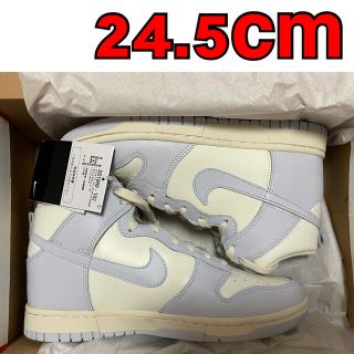 ナイキ(NIKE)のNIKE WMNS DUNK HIGH FOOTBALL GREY 24.5cm(スニーカー)