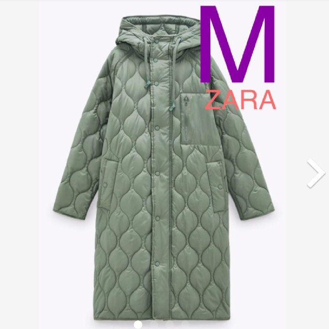 ZARA   水&雨保護付きオーバーサイズキルティングコート ジャケット