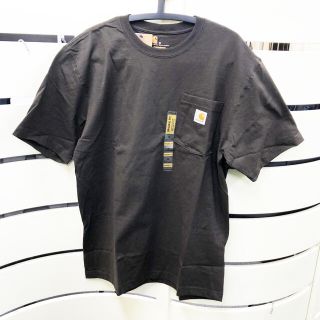 カーハート(carhartt)の新品 カーハート ポケット 半袖Tシャツ ダークブラウン Mサイズ(Tシャツ/カットソー(半袖/袖なし))