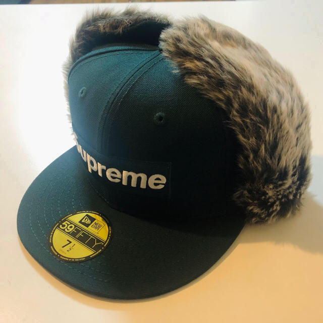 supreme Earflap New Era® ニューエラ緑71/2メンズ