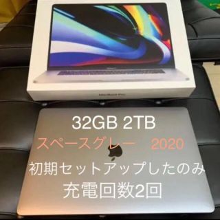 アップル(Apple)の2020/core-i9/32GB/2TB/MacBook Pro/16inch(ノートPC)