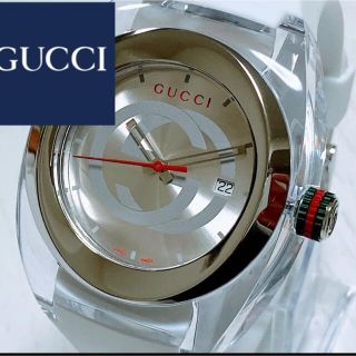 グッチ(Gucci)の◆激レア◆新品◆GUCCI SYNC XXL◆クォーツ◆腕時計◆ホワイト◆白(腕時計(アナログ))