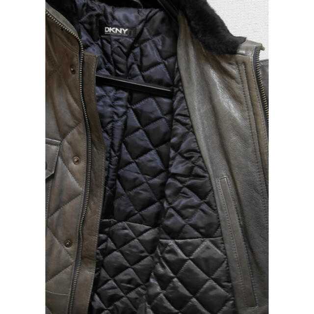 DKNY(ダナキャランニューヨーク)のDKNY 羊革レザージャケット　ダナキャランニューヨーク メンズのジャケット/アウター(レザージャケット)の商品写真