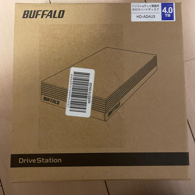 外付けハードディスク BUFFALO 4TB