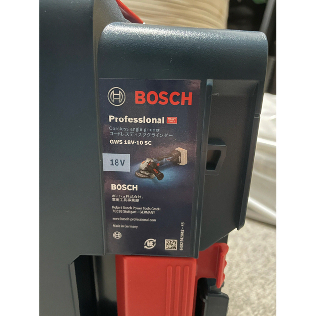 BOSCH(ボッシュ)の最終値引き　ボッシュ コードレスディスクグラインダー GWS18V-10SC4  自動車/バイクのバイク(工具)の商品写真