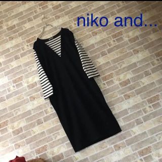 ニコアンド(niko and...)のniko and... 重ね着風ワンピース(ひざ丈ワンピース)