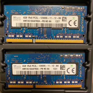 サムスン(SAMSUNG)のSKhynix DDR3 PC3L-12800S SO-DIMM 8GB(PCパーツ)
