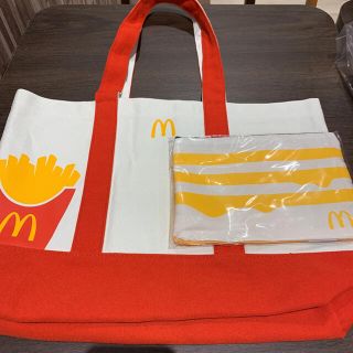 マクドナルド(マクドナルド)のマクドナルド&コールマン トートバッグ スクエアポーチ(ノベルティグッズ)