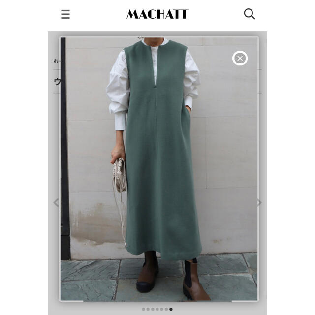 ♡新品.未使用 machatt ナイロンジャンパースカート ブラック♡