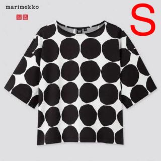 ユニクロ(UNIQLO)の【日本未発売】ユニクロ × マリメッコ　Tシャツ S　ドット柄(Tシャツ(長袖/七分))