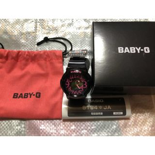 ベビージー(Baby-G)のBBABY－G 5194 ネオンダイアル 未使用 ベビーG 黒×ピンク アナログ(腕時計)