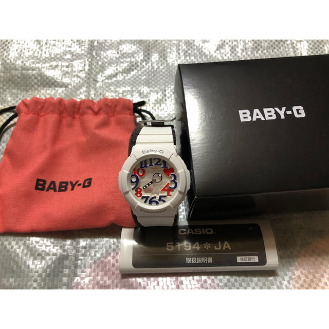 BABY-G 5194 腕時計 未使用 ホワイト ベビーG 白×赤×青 アナログ