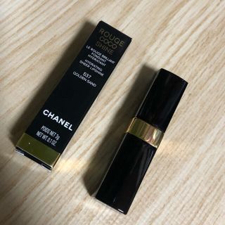 シャネル(CHANEL)のchanel リップ　限定色　537 ゴールデンサンド(口紅)