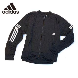 アディダス(adidas)の新品　Sサイズ　レディース　アディダス W スタイル ボンバー ジャケット　黒(ナイロンジャケット)