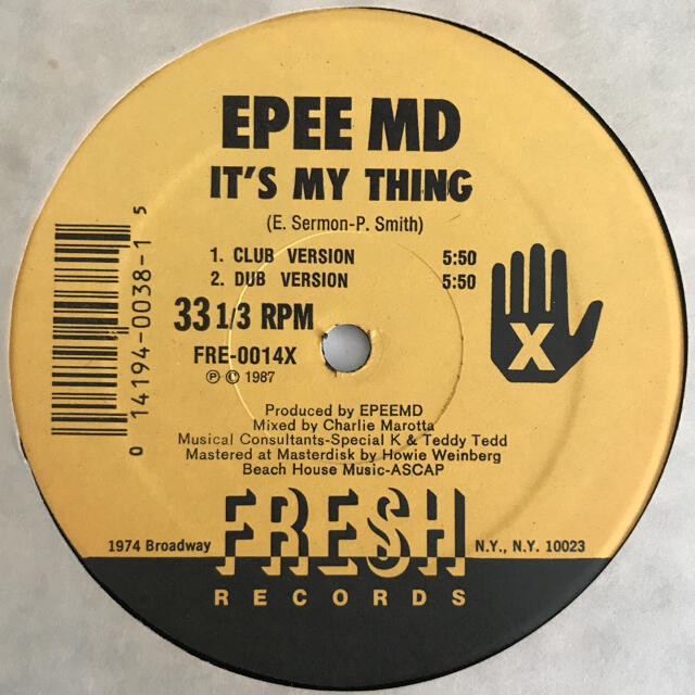 EPEE MD-It's My Thing/You're A Customer