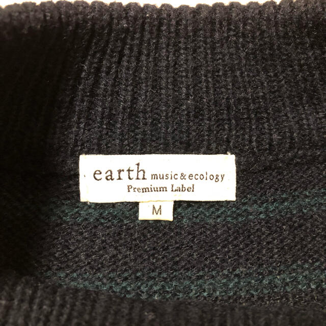 earth music & ecology(アースミュージックアンドエコロジー)のボーダー　セーター　アースミュージックアンドエコロジー　アース レディースのトップス(ニット/セーター)の商品写真