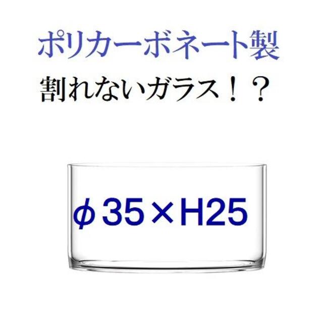 サイズφ35×H25　ポリカーボネート製　大型花瓶　フラワーベース　割れないガラス