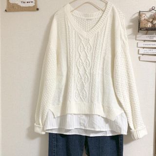 ザショップティーケー(THE SHOP TK)のYU様専用　　　☆ THE SHOP TK 重ね着風ニット　☆(ニット/セーター)