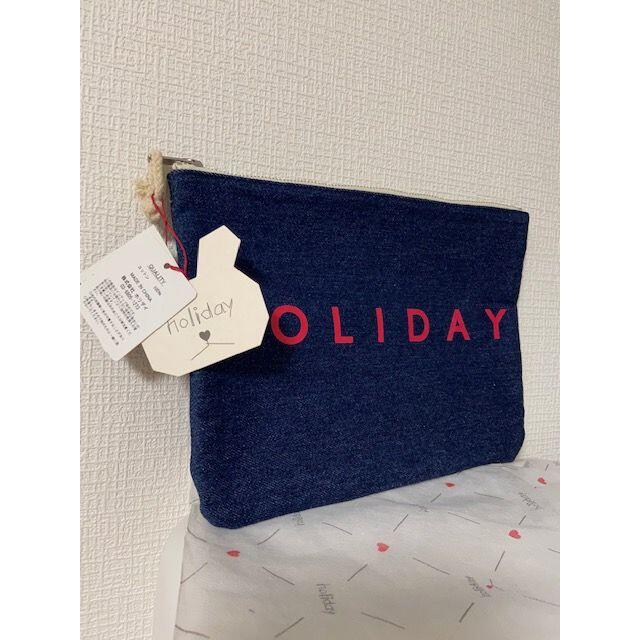 ◆新品・未使用◆【ホリデイ】holiday オリジナルロゴポーチL